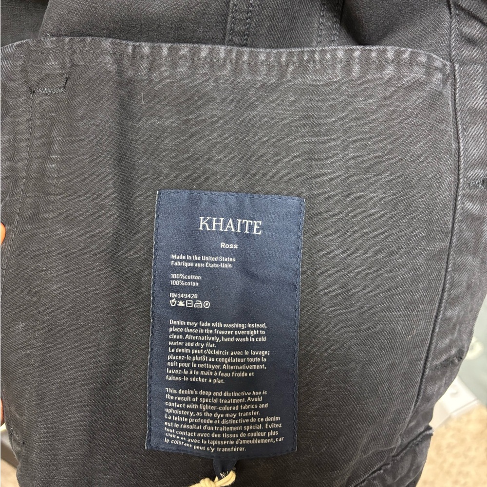 KHAITE Ross black denim jacket - Picture 12 of 14